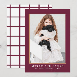 Cartão De Festividades Padrão Clássico de Verificação de Chão Feliz Foto 