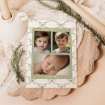 Cartão De Festividades Padrão de Arco de Sálvia em Aquarela<br><div class="desc">Celebre a alegria da época de festas com o nosso Cartão de Férias com Padrão de Laço em Aquarela Sage, uma mistura perfeita de elegância e charme pessoal. Este cartão lindamente desenhado apresenta um impressionante padrão de laço em aquarela inspirado no grandmillennial em uma tonalidade calma de verde-sage, criando um...</div>