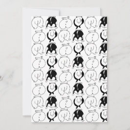 Cartão De Festividades Padrão de Bumbuns de Hamster