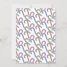 Cartão De Festividades Padrão de Cana-de-Açúcar Brilhante