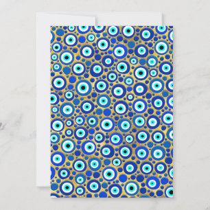 Cartão De Festividades Padrão de Charme de Olho mau