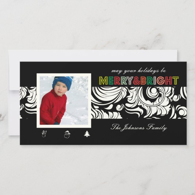 Cartão De Festividades Padrão de colchas PixDezines, natal (Frente)