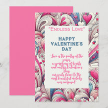 Padrão de corações amor eterno