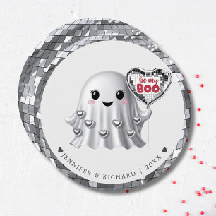 Cartão De Festividades Padrão de Design do Dia de os namorados Ghost Silv