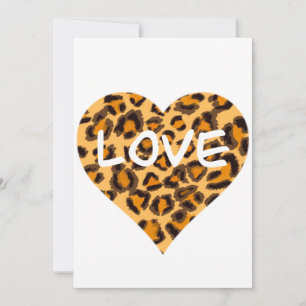 Cartão De Festividades padrão de leopardo, desenho de chita  