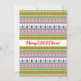 Cartão De Festividades Padrão de Motif Natal