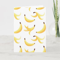 Padrão Engraçado de Banana Amarela Retro para Fest