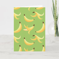 Padrão Engraçado de Banana Amarela Retro para Fest