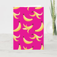 Padrão Engraçado de Banana Amarela Retro para Fest