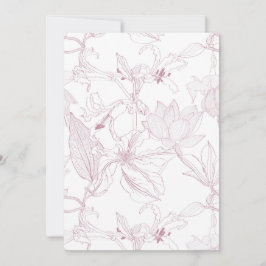 Cartão De Festividades Padrão floral sem costura com flores tropicais lin