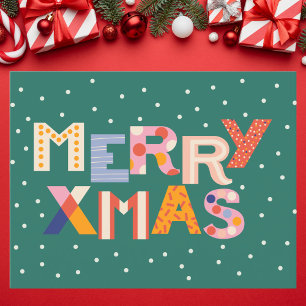 Cartão De Festividades Padrão Geométrico Elegante Dourado e Preto