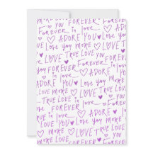 Padrão Manuscrito de Corações com Doodle de Amor R