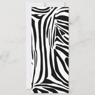 Cartão De Festividades Padrão zebra