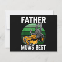 Padre Mows Melhor Engraçado Montando Retro Retro D