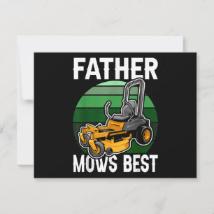 Cartão De Festividades Padre Mows Melhor Engraçado Montando Retro Retro D