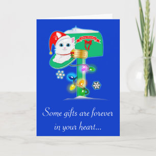 Cartão De Festividades Padrinho de Natal na Caixa de Correio