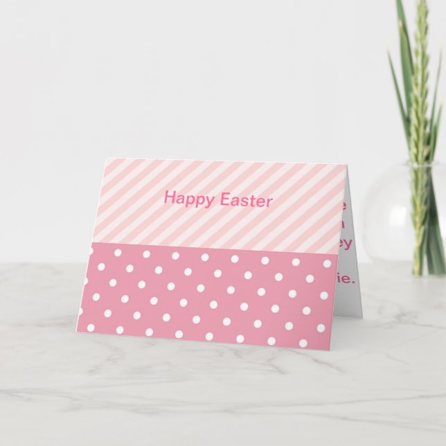 Cartão De Festividades Padrões cor-de-rosa do primavera (Frente)