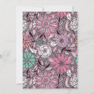 Cartão De Festividades padrões de arranjo de flores