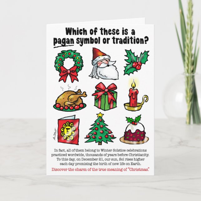 CARTÃO DE FESTIVIDADES PAGAN CHRISTMAS (Frente)