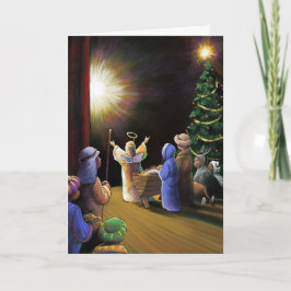 Cartão De Festividades Pageant de Natal