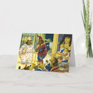 Cartão De Festividades Pageant de Natal em Terra Animal