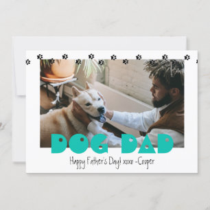 Cartão De Festividades Pai de cães   Impressões de pata   Dia de as mães 