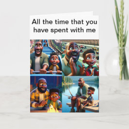 Cartão De Festividades Pai e Amigo