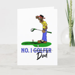 Cartão De Festividades Pai Golfer nº 1