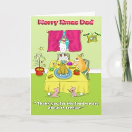 Cartão De Festividades Pai Merry Xmas