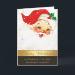 Cartão De Festividades Pai Natal Elegante, Pai Natal, Companhia<br><div class="desc">O Pai Natal Elegante faz disto um cartão perfeito de Natal ou cartões de natal para amigos e familiares.</div>