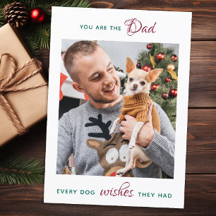 Cartão De Festividades  Pai personalizado de cachorros fotográficos de a