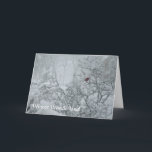 Cartão De Festividades País das maravilhas do inverno<br><div class="desc">Passeio em um país das maravilhas do inverno!  E no meio dele todo,  uma imagem de inspiração de um cardeal bonito.  A promessa da renovação para o próximo ano.</div>