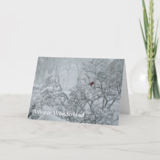 Cartão De Festividades País das maravilhas do inverno