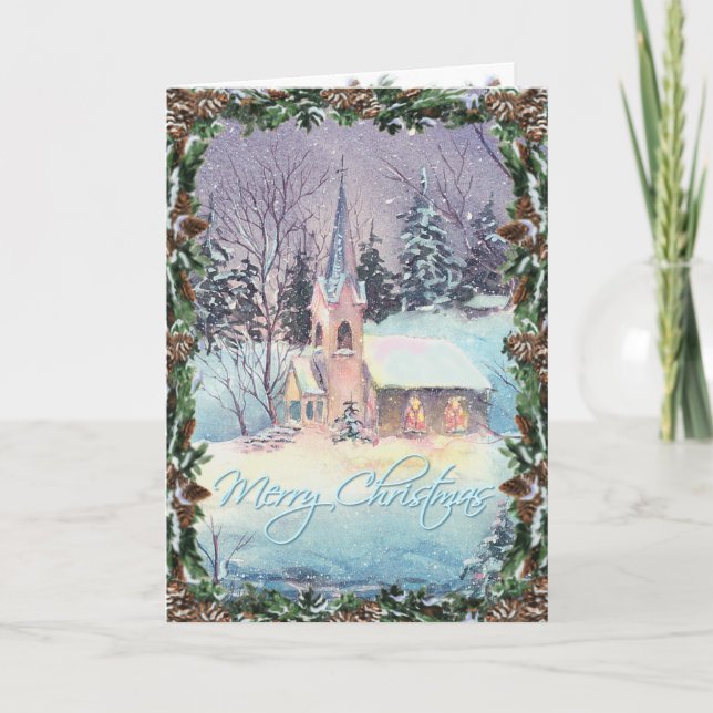 CARTÃO DE FESTIVIDADES PAÍS IGREJA E FALTA DE SHARON SHARPE (Frente)