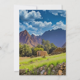 Cartão De Festividades Paisagem Cênica dos Emirados Árabes Unidos