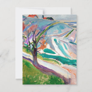 Cartão De Festividades Paisagem com Edward Munch