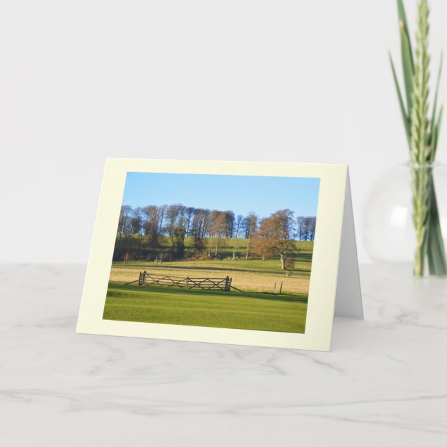 Cartão De Festividades Paisagem de inverno em Somerset (Frente)