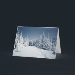 Cartão De Festividades Paisagem do inverno<br><div class="desc">Paisagem do inverno com pele-árvores e neve fresca. © de Ucrânia Carpathians e ® Bigstock® - todos os direitos reservados.</div>