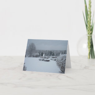 CARTÃO DE FESTIVIDADES PAISAGEM INVERNAL ENCANTADA