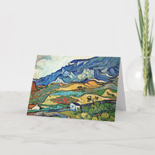 Cartão De Festividades Paisagem Montanhosa Les Alpilles,