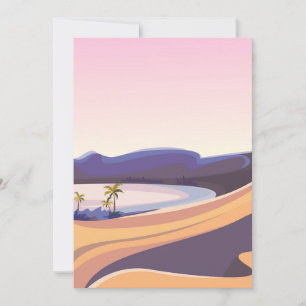 Cartão De Festividades paisagens de Oasis