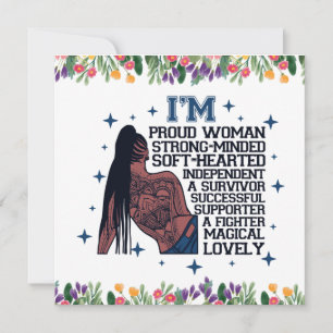 Cartão De Festividades Palavras Positivas Inspiracionais Afirmação Sista 