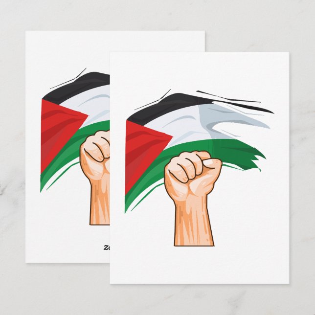 Cartão De Festividades Palestina (Frente/Verso)