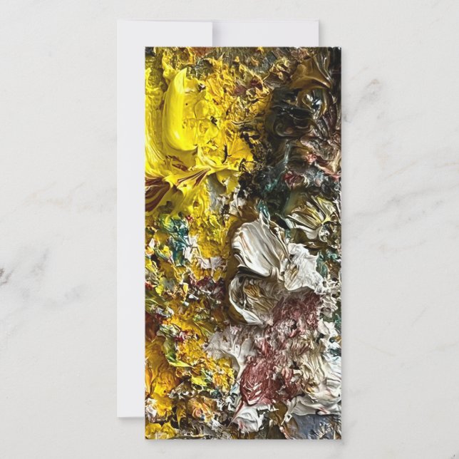 Cartão De Festividades Paleta de artistas #1 (Frente)