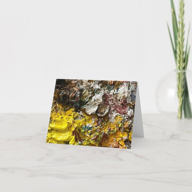 Cartão De Festividades Paleta de artistas #1 (Frente)