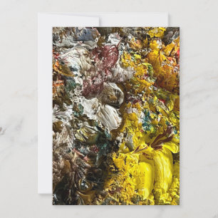 Cartão De Festividades Paleta de artistas #1