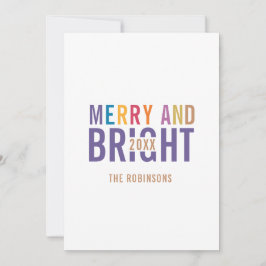 Cartão De Festividades Paleta Ultra Violeta Natal Mensagem de Foto
