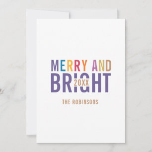 Cartão De Festividades Paleta Ultra Violeta Natal Mensagem de Foto