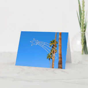 Cartão De Festividades Palm Springs Holiday Lighting Xmas Card