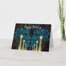 Cartão De Festividades Palma de inverno Feriados